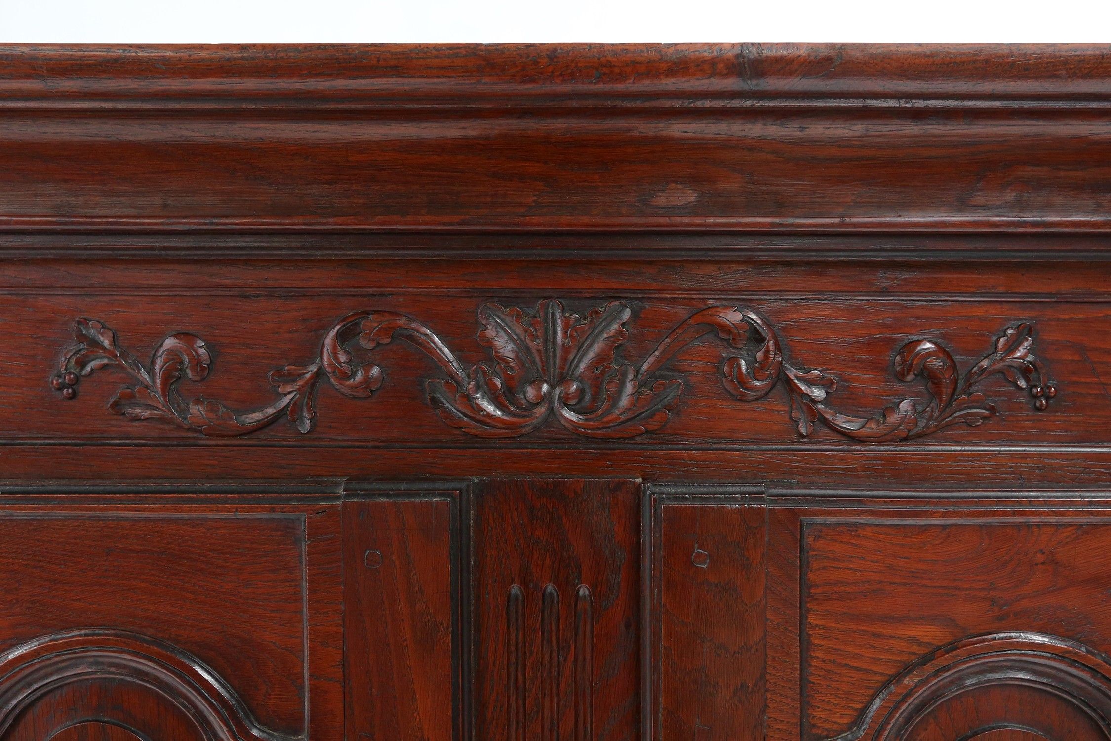 Large French antique carved bridal Armoire in Louis XVI style, ca. 1850thumbnail
